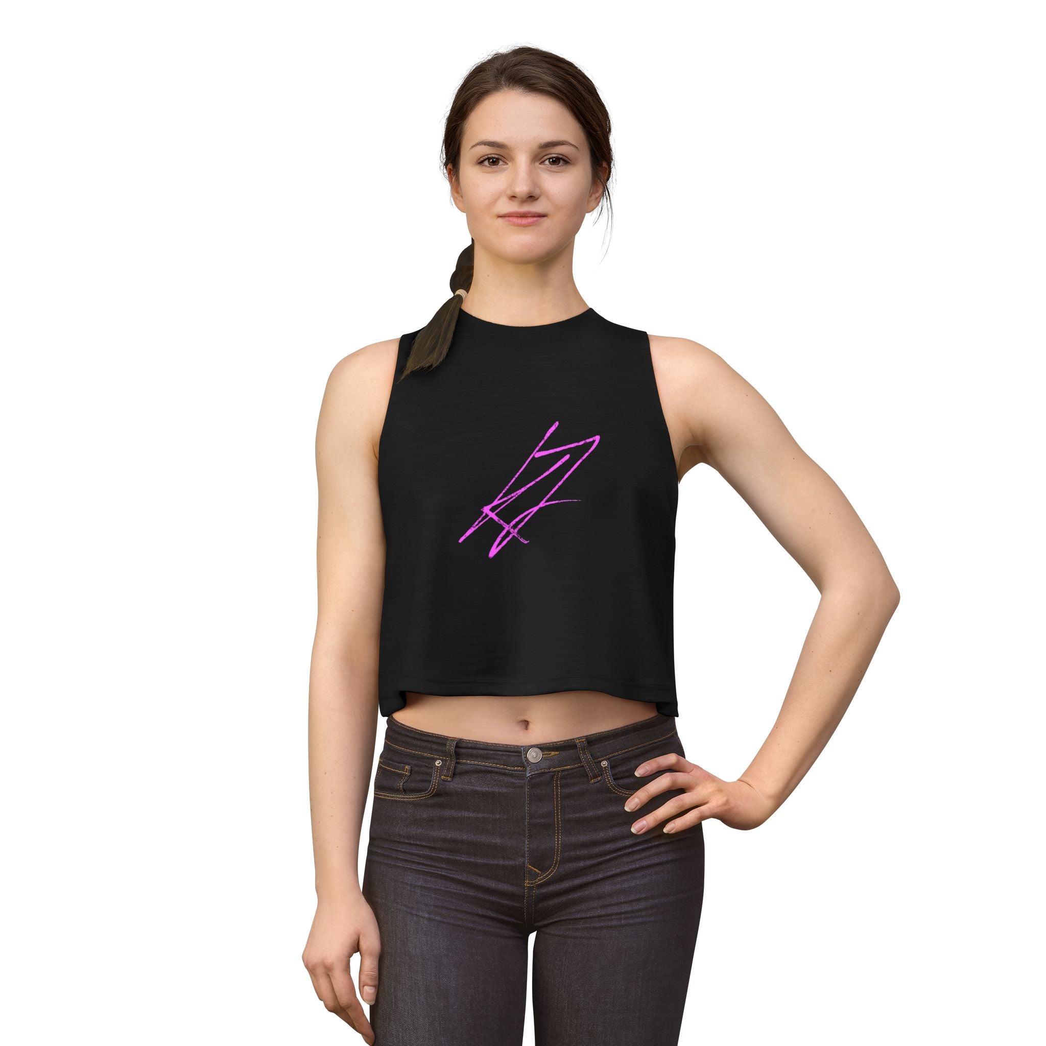 KYLLJXY Crop Top | Minimal Abstract Graphic