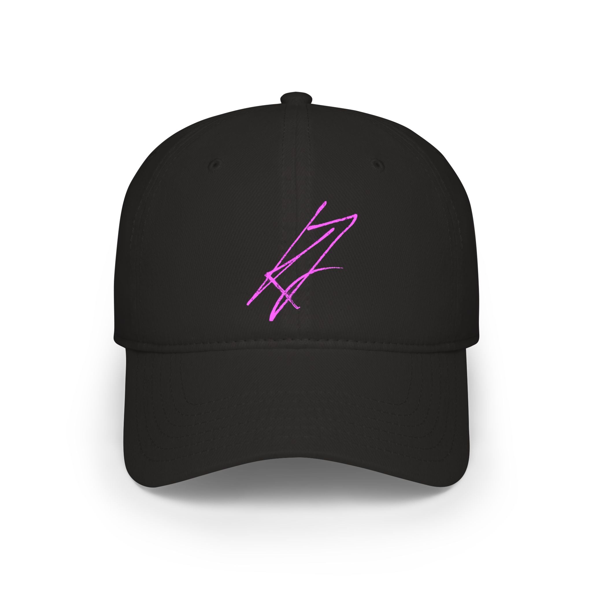 KYLLJXY | Pink Neon Sketch Logo on Black