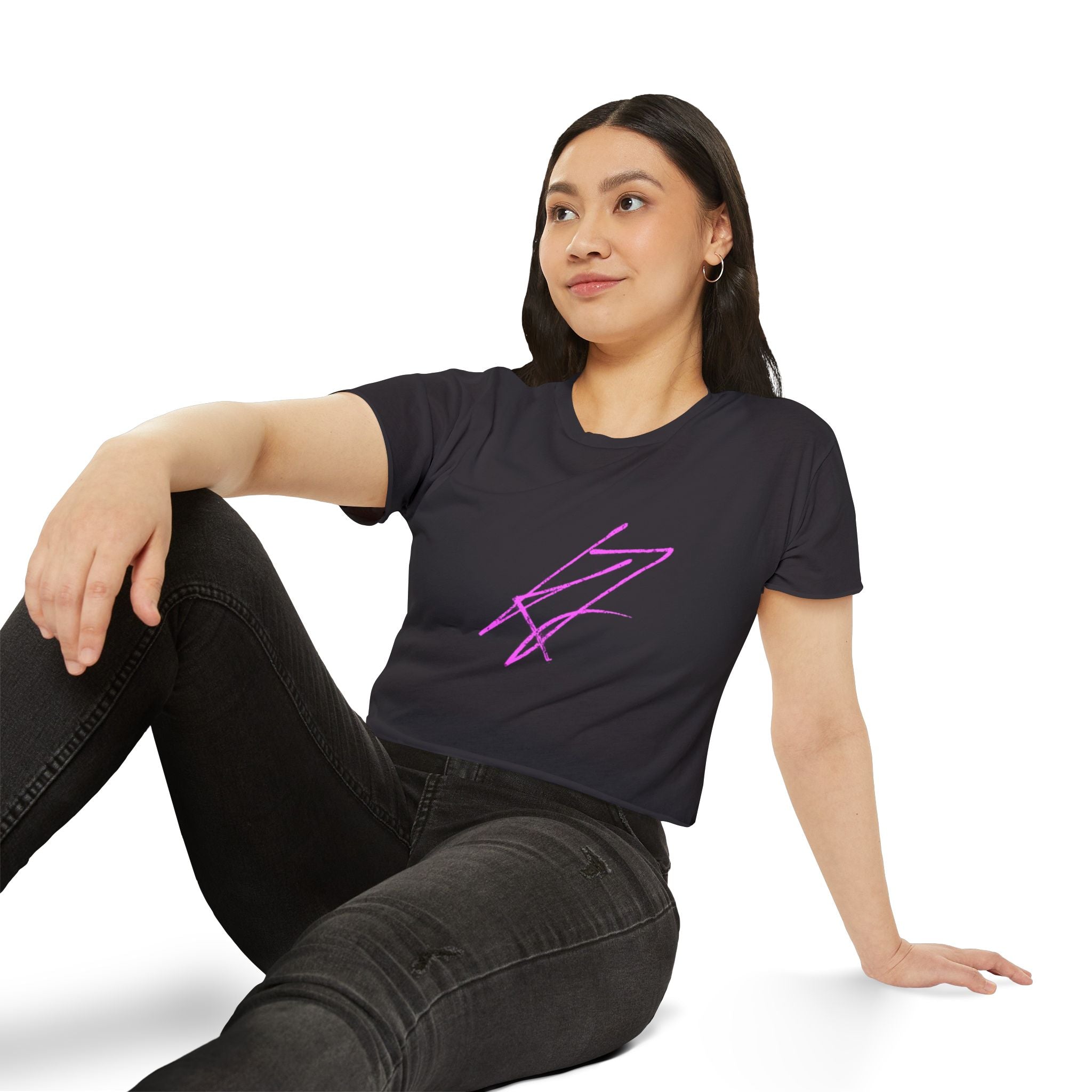 KYLLJXY Festival Crop Top | KYLITJKEY Vertical Phrase Crop Top