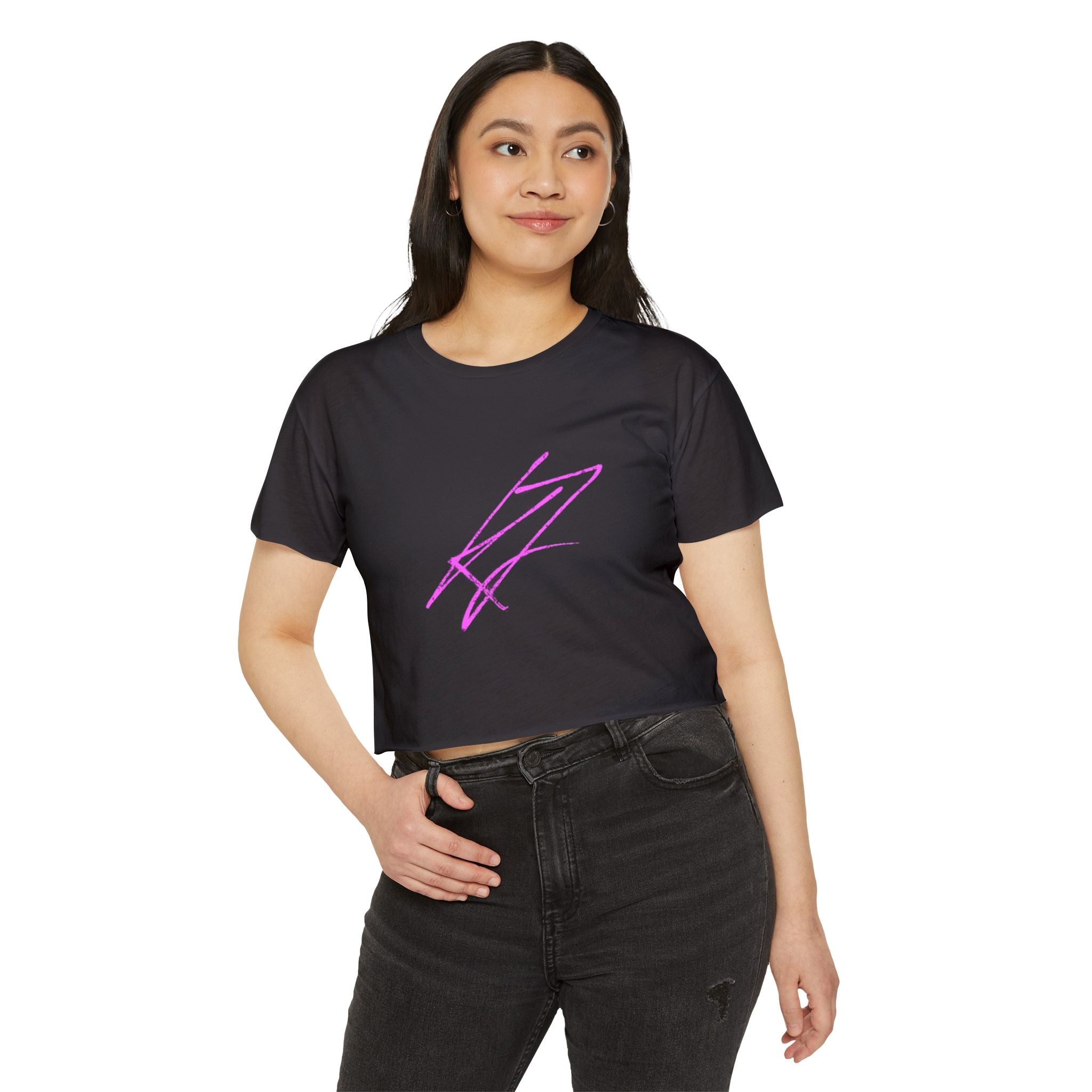 KYLLJXY Festival Crop Top | KYLITJKEY Vertical Phrase Crop Top