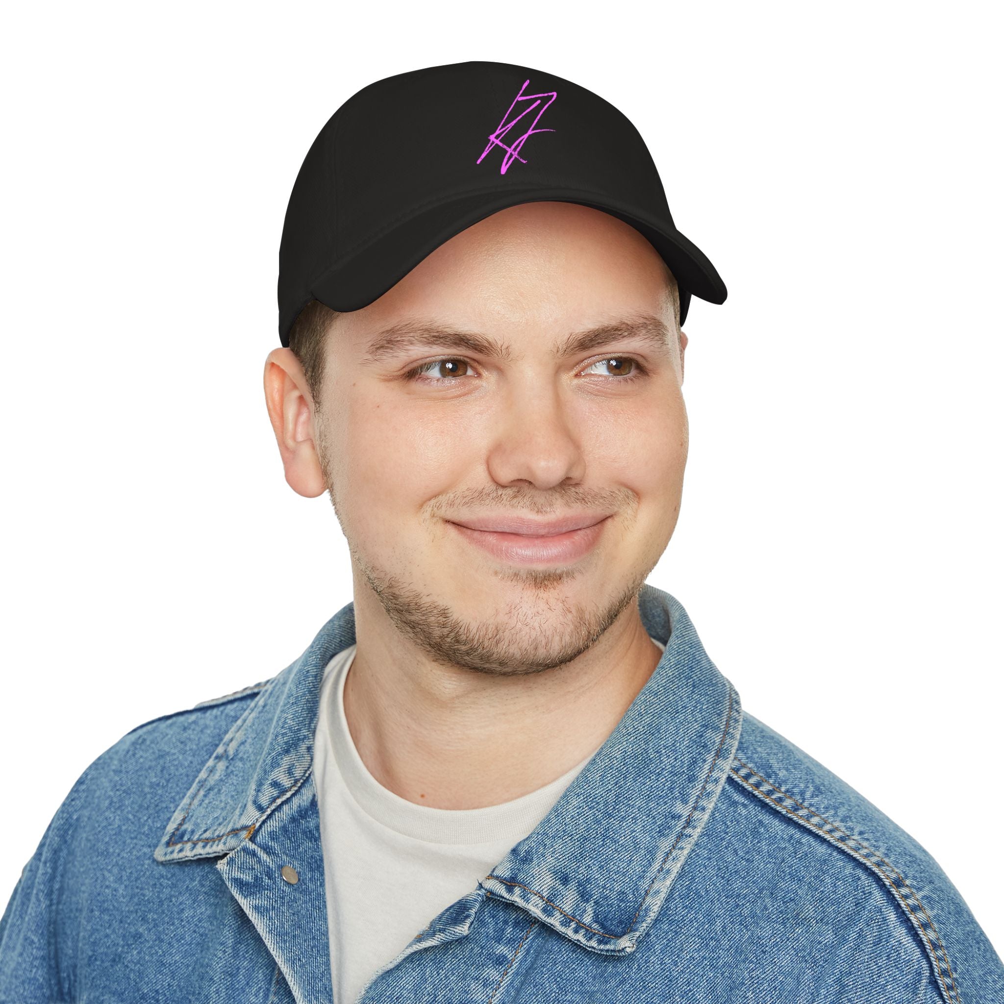 KYLLJXY | Pink Neon Sketch Logo on Black