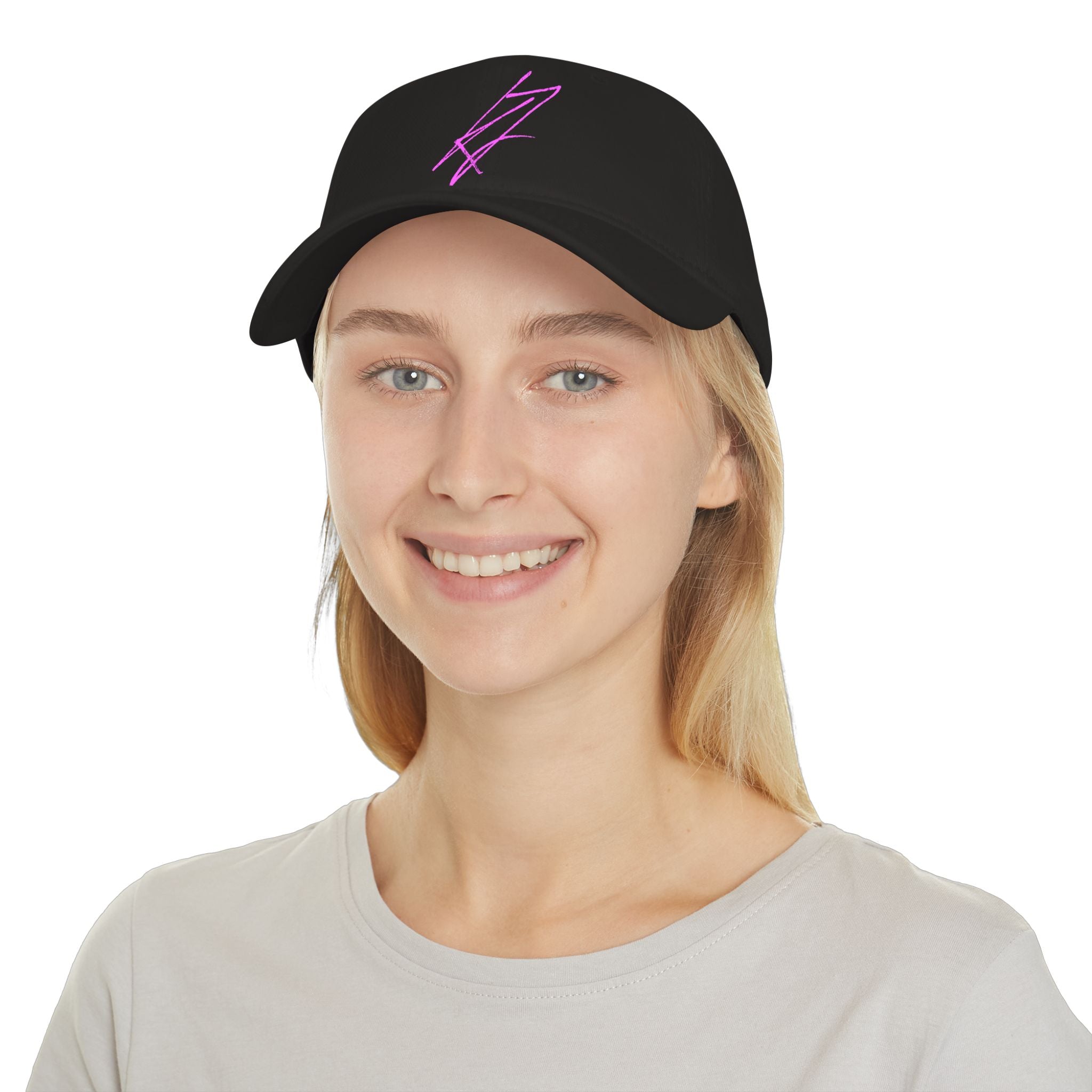 KYLLJXY | Pink Neon Sketch Logo on Black