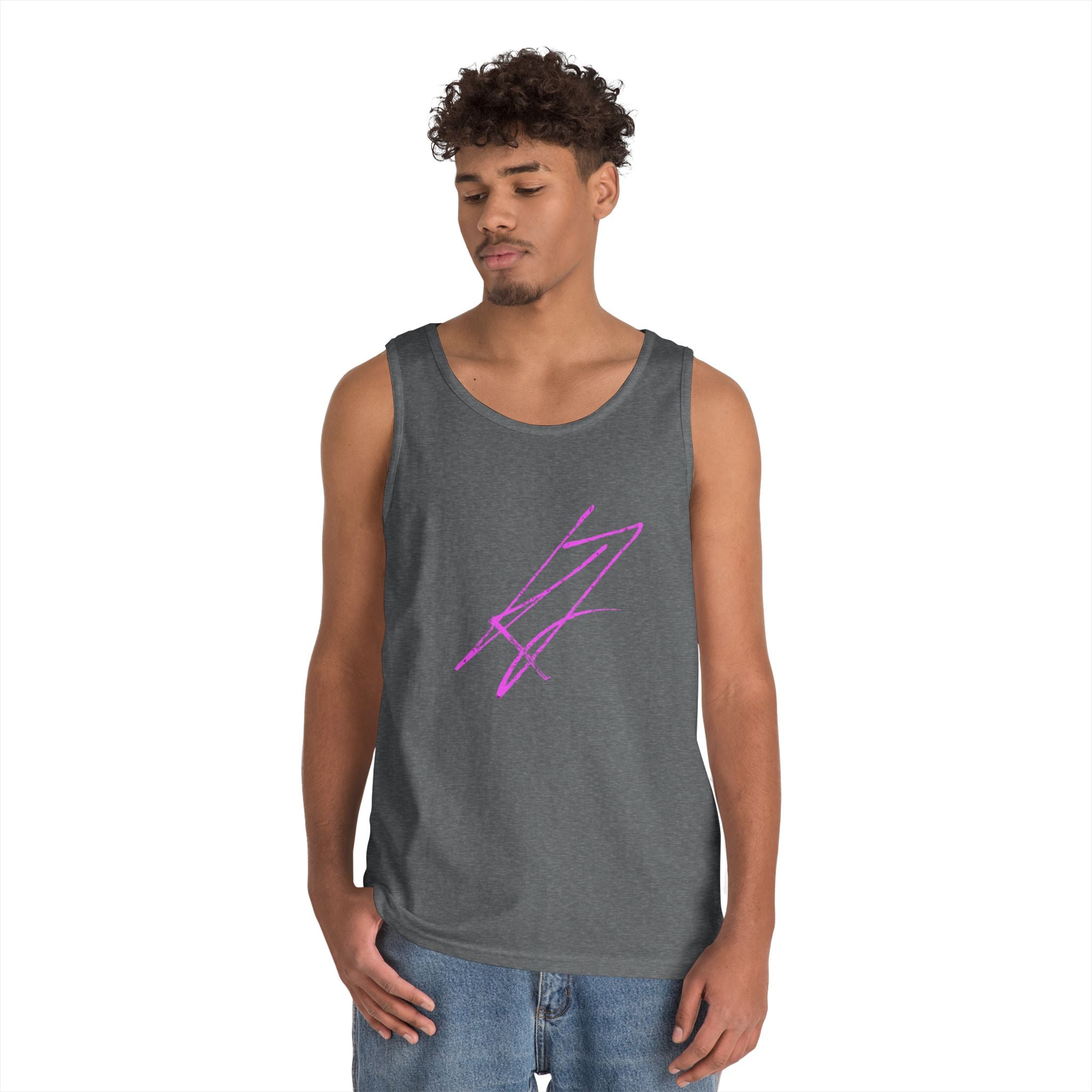 KYLLJXY Tank Top | Minimal Scribble Graphic