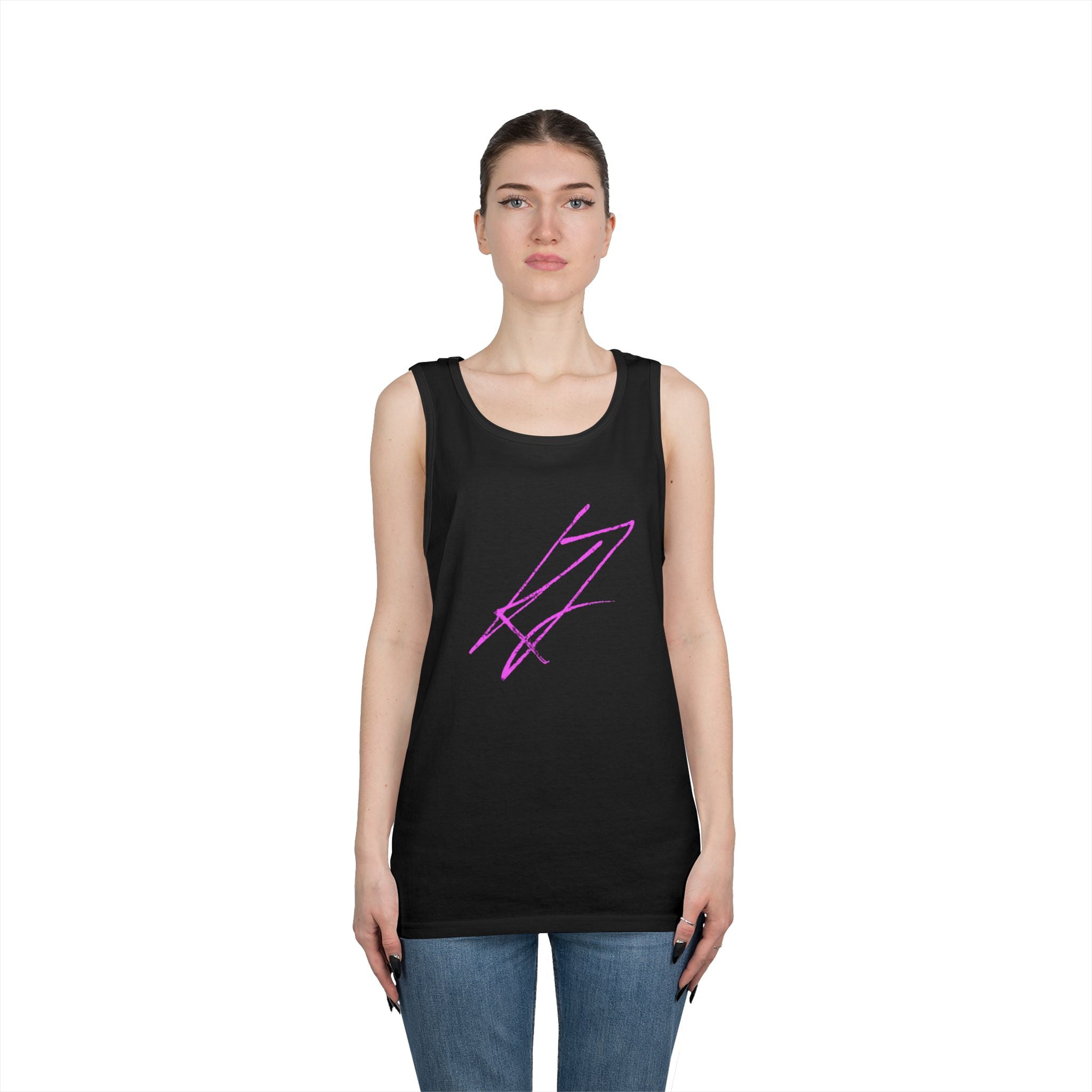 KYLLJXY Tank Top | Minimal Scribble Graphic